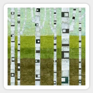 Summer Birches Sticker